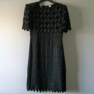 Black Sequin Dress